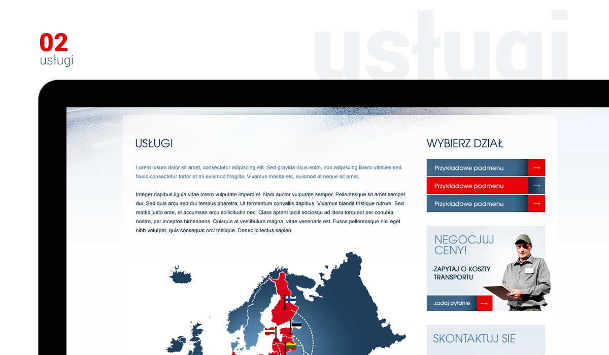 Silesia Cargo Trans - Technologie, badania, usługi - Strony www - 4 projekt