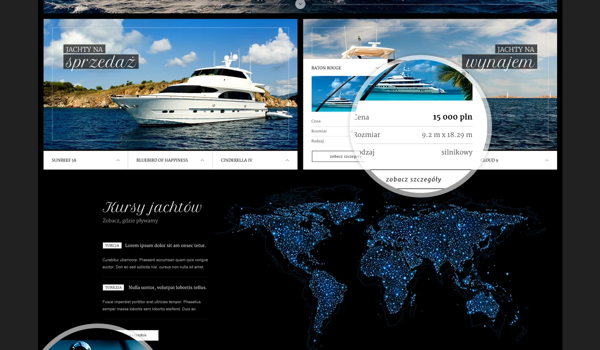 Riviera Yachts - Sport - Strony www - 3 projekt
