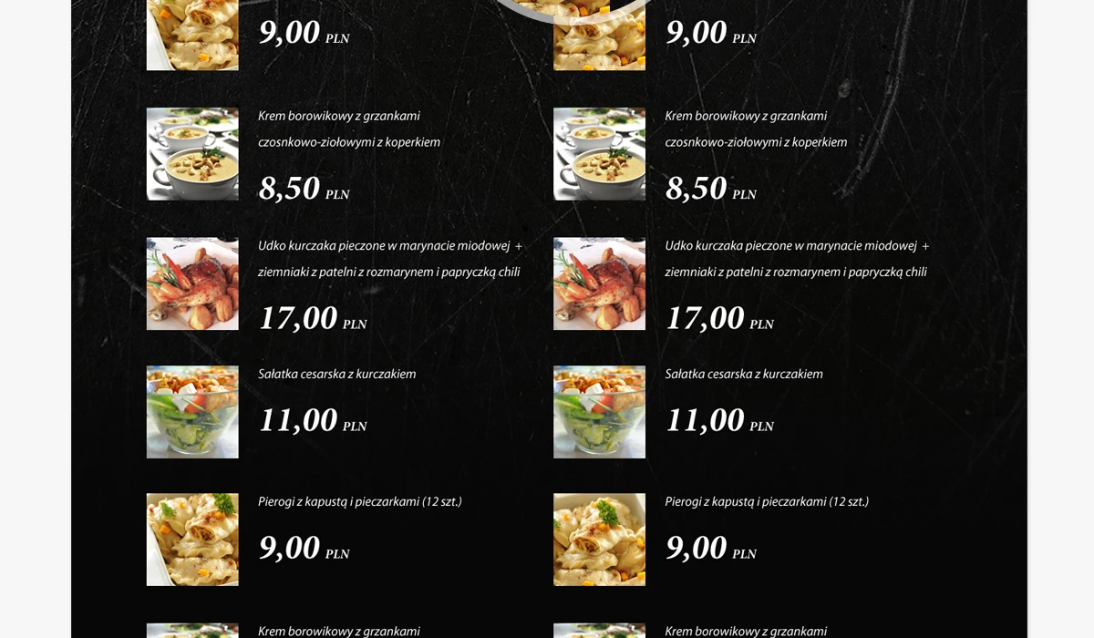 Strona www dla restauracji na dolnym śląsku - 12 projekt