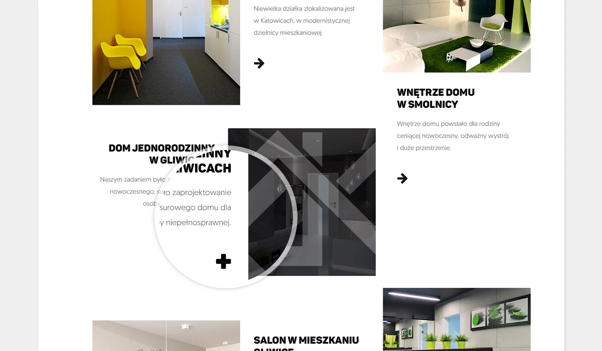 Strona internetowa dla pracowni architektonicznej - 8 projekt