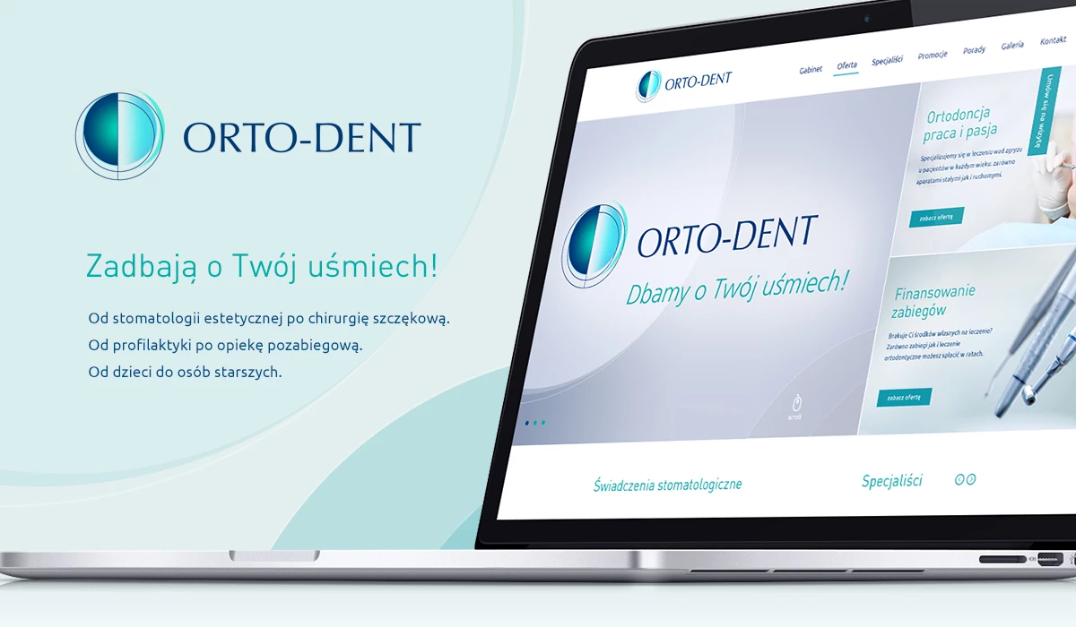 Serwis www dla kliniki dentystycznej - 1 projekt