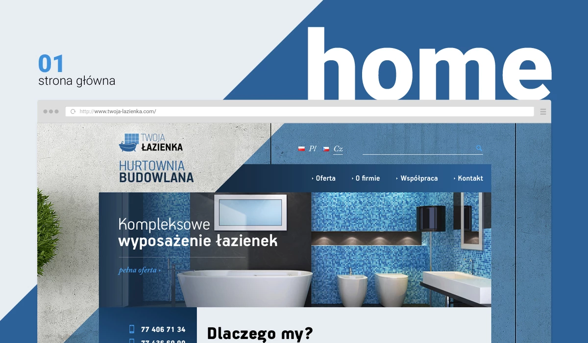 Twoja Łazienka - Budownictwo, architektura, wnętrza - Strony www - 2 projekt