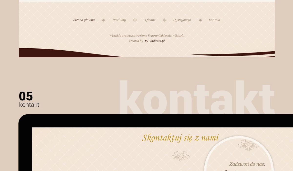 Strona internetowa dla cukierni z Katowic - 10 projekt