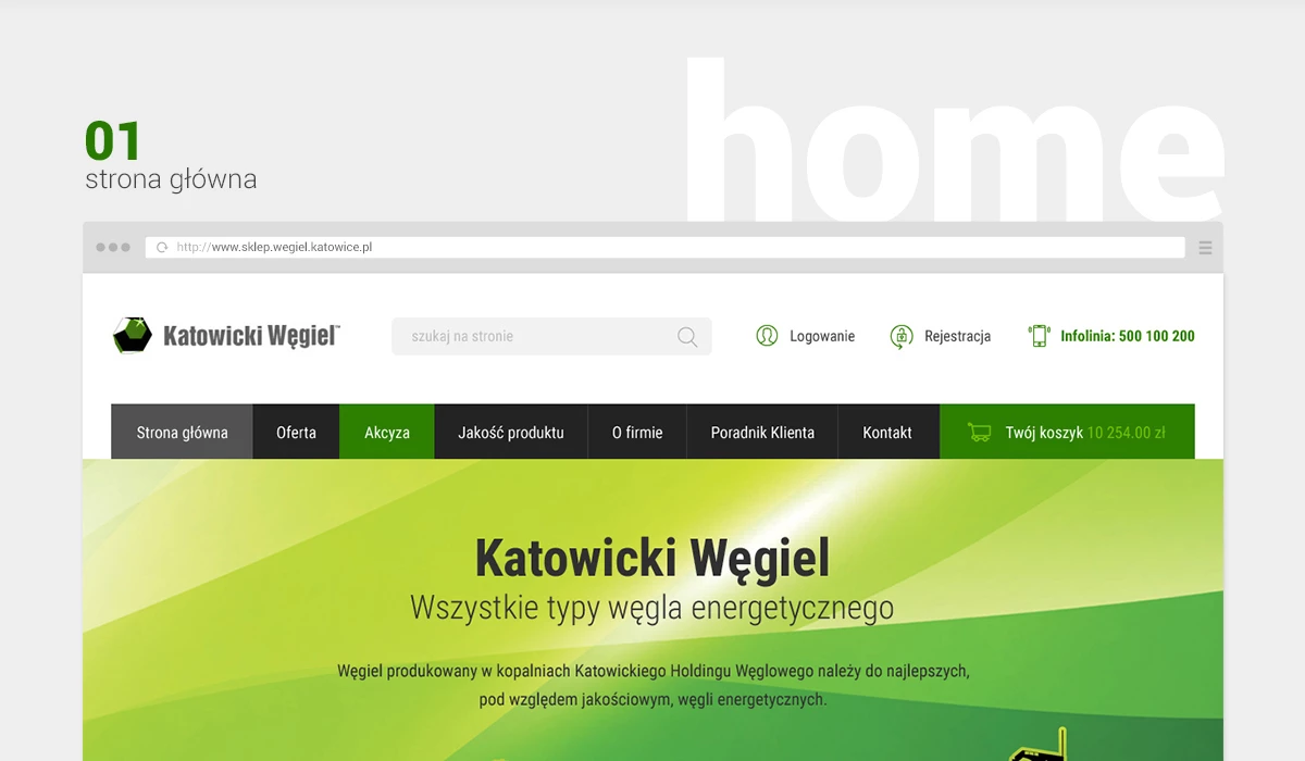 Katowicki Węgiel - Budownictwo, architektura, wnętrza - Sklepy www - 2 projekt