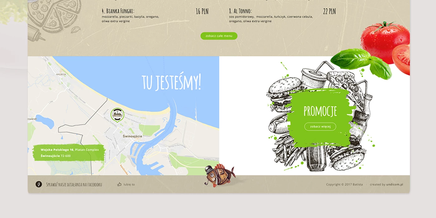 Strona internetowa dla restauracji nad morzem w Świnoujściu - 5 projekt