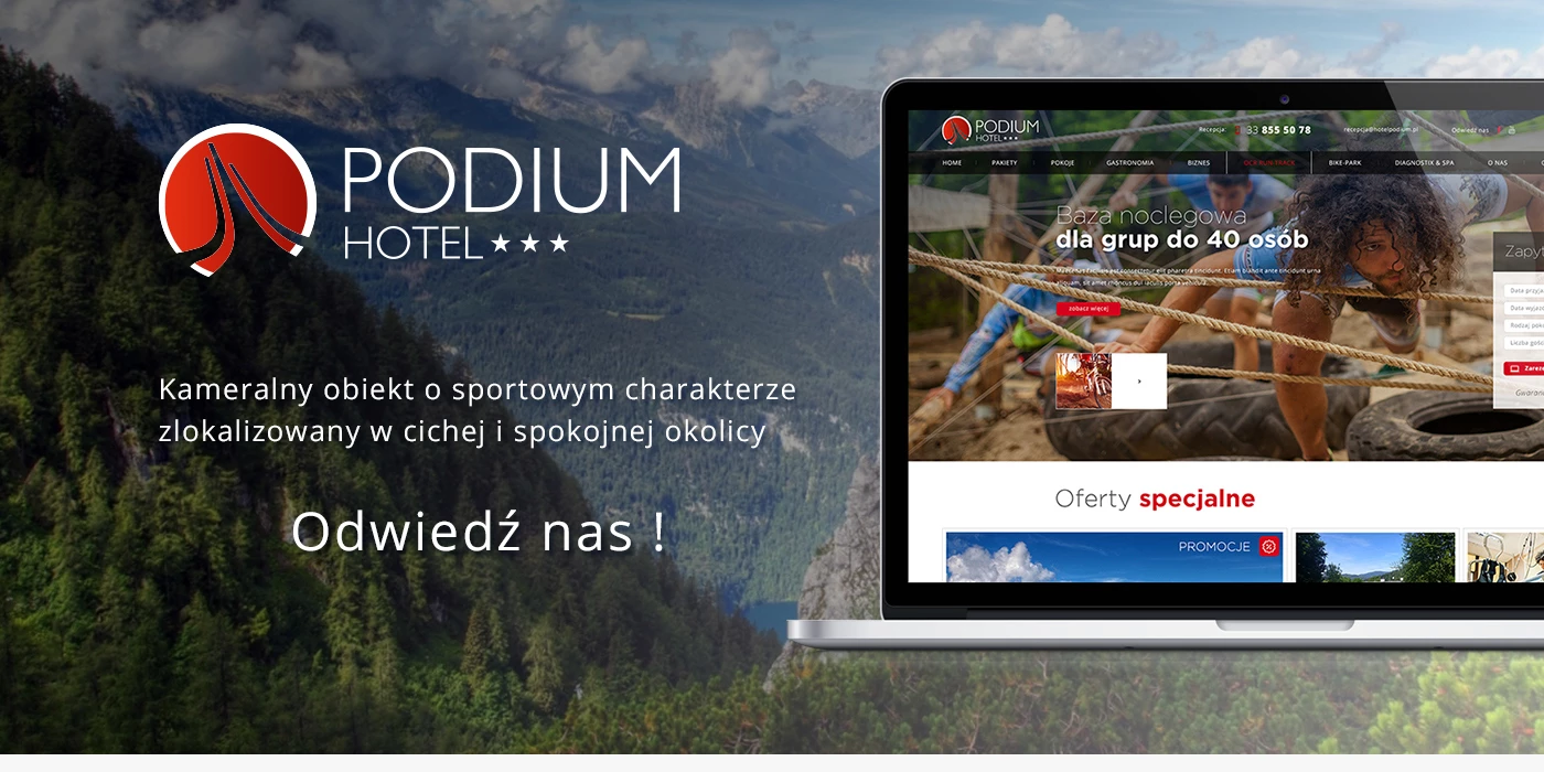 Serwis internetowy dla hotelu w Wiśle - 1 projekt