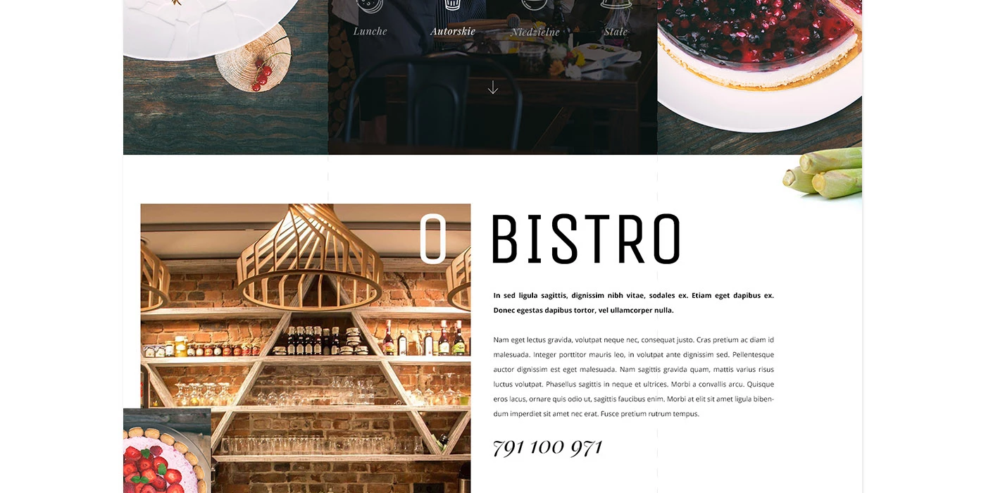 Strona internetowa dla Neo Bistro - Restauracji w Katowicach - 3 projekt