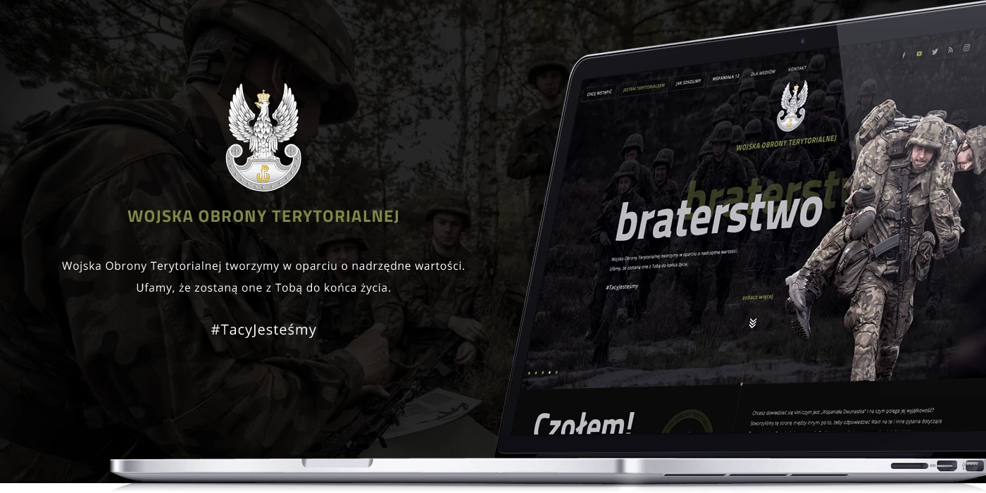Wojska Obrony Terytorialnej - Instytucje publiczne, serwisy tematyczne - Strony www - 1 projekt