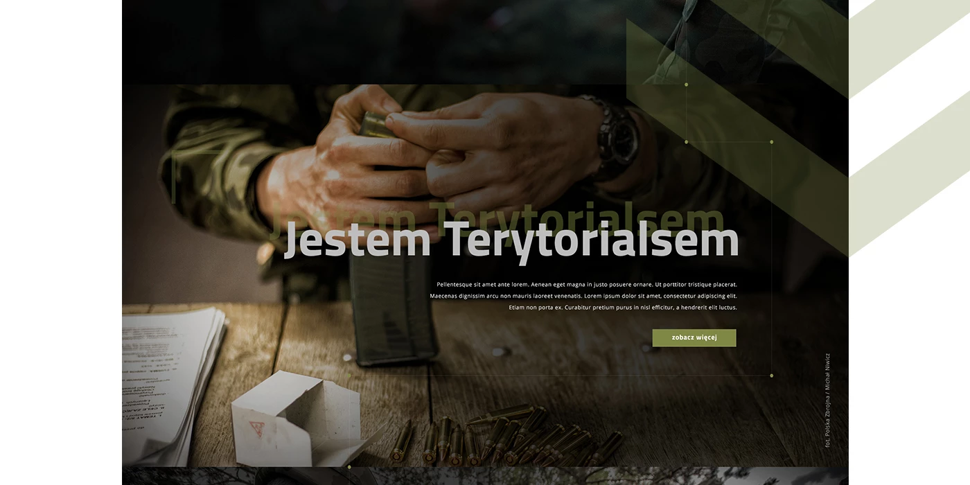 Wojska Obrony Terytorialnej - Instytucje publiczne, serwisy tematyczne - Strony www - 4 projekt