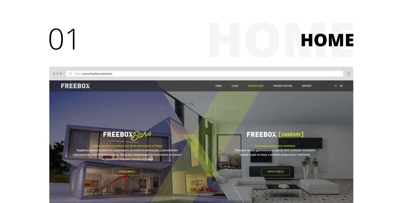 Freebox - Budownictwo, architektura, wnętrza - Strony www - 2 projekt