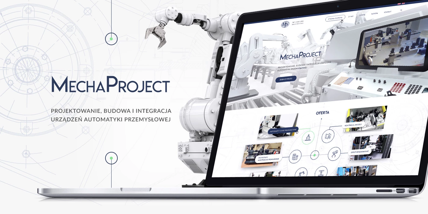 MechaProject - Technologie, badania, usługi - Strony www - 1 projekt