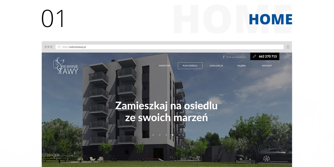 Strona internetowa dla inwestycji ze Śląska - 2 projekt