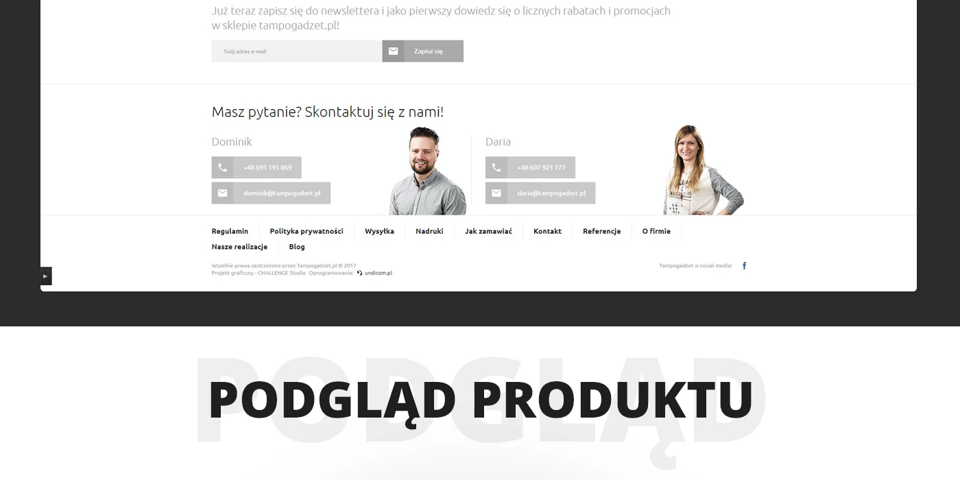 tampogadzet.pl - Przemysł i technologie - Sklepy www - 10 projekt