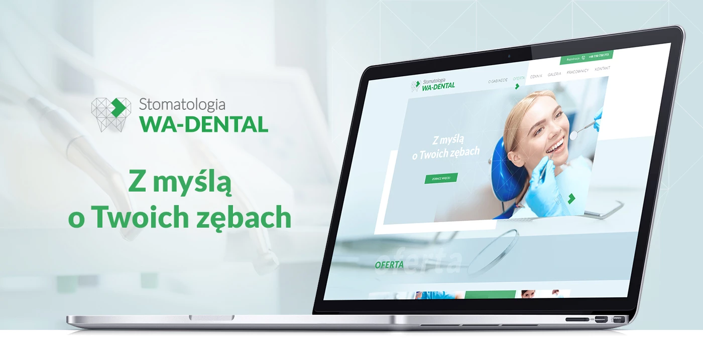 Serwis internetowy dla gabinetu dentystycznego - 1 projekt
