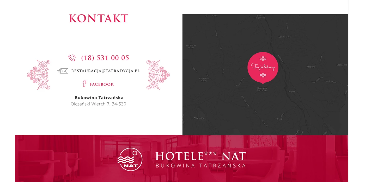 Strona internetowa dla restauracji w Tatrach - 6 projekt