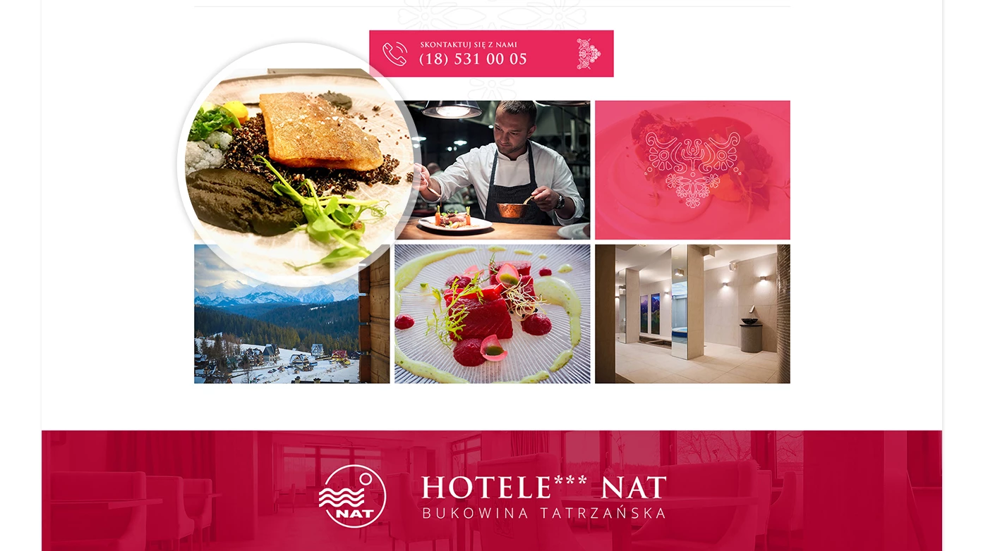 Strona internetowa dla restauracji w Tatrach - 13 projekt