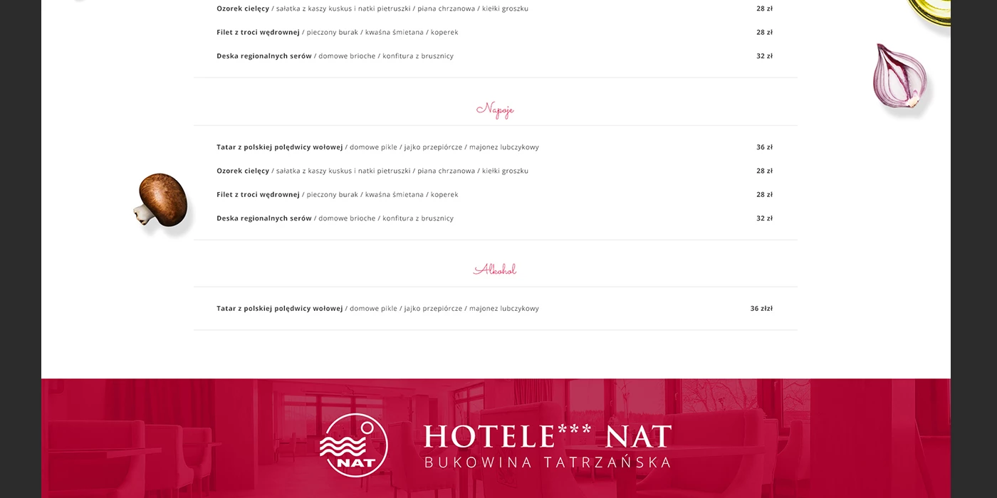 Strona internetowa dla restauracji w Tatrach - 17 projekt
