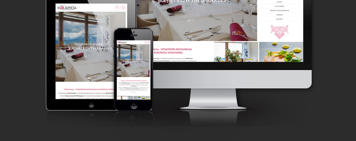 Strona internetowa dla restauracji w Tatrach - 22 projekt