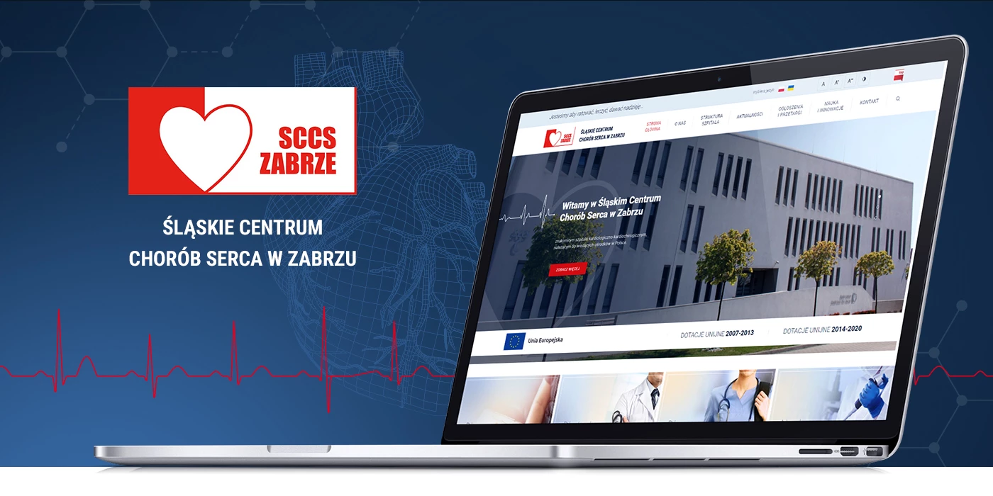 Strona internetowa dla akademickiego 
szpitala w Zabrzu - 1 projekt