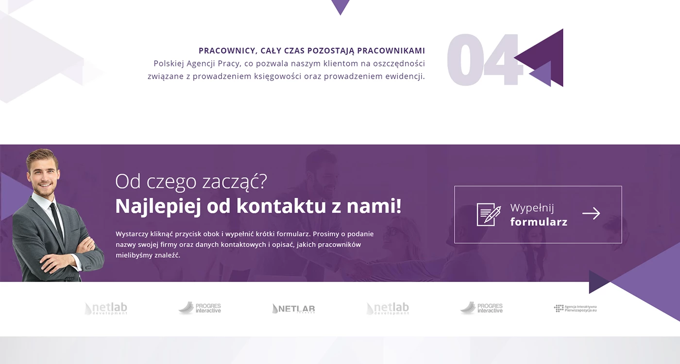 Strona dla polsko-ukraińskiej agencji pracy - 9 projekt