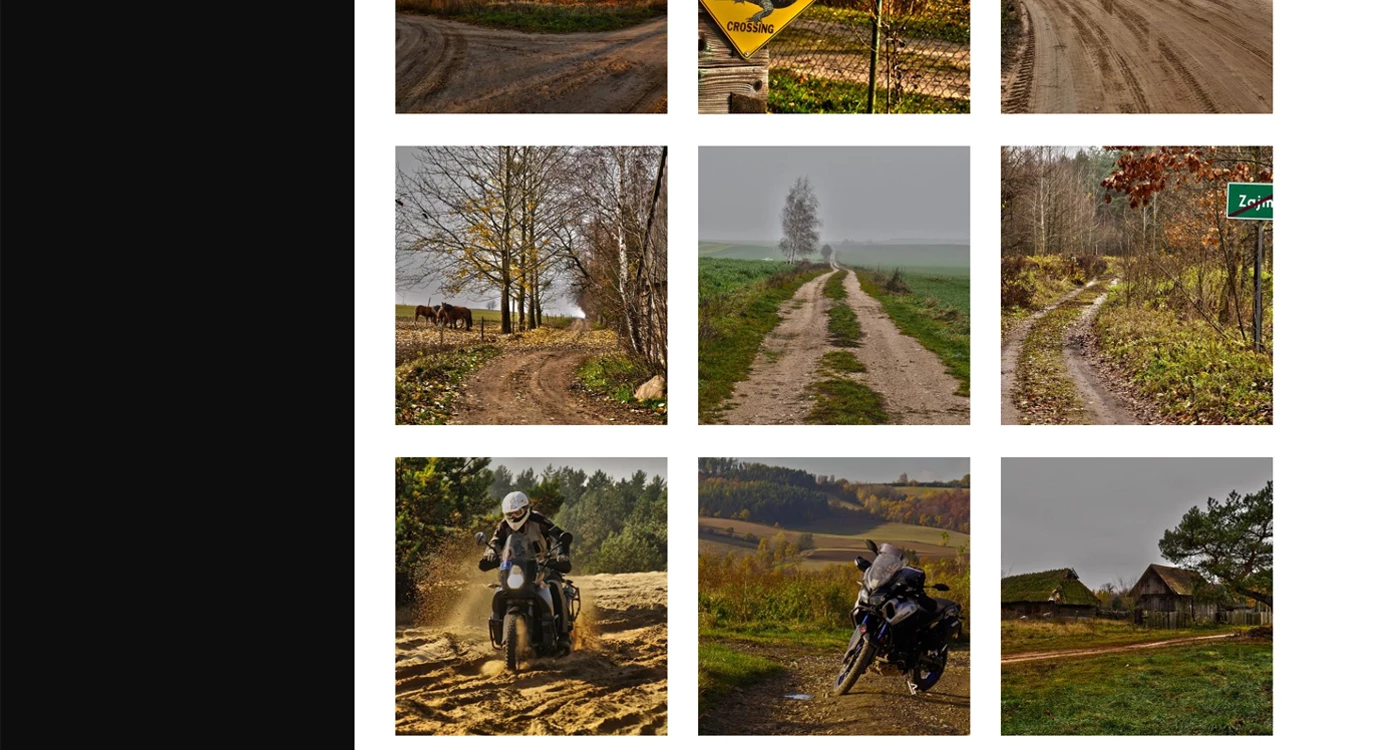 Strona internetowa dla organizatora rajdów motocyklowych - 18 projekt