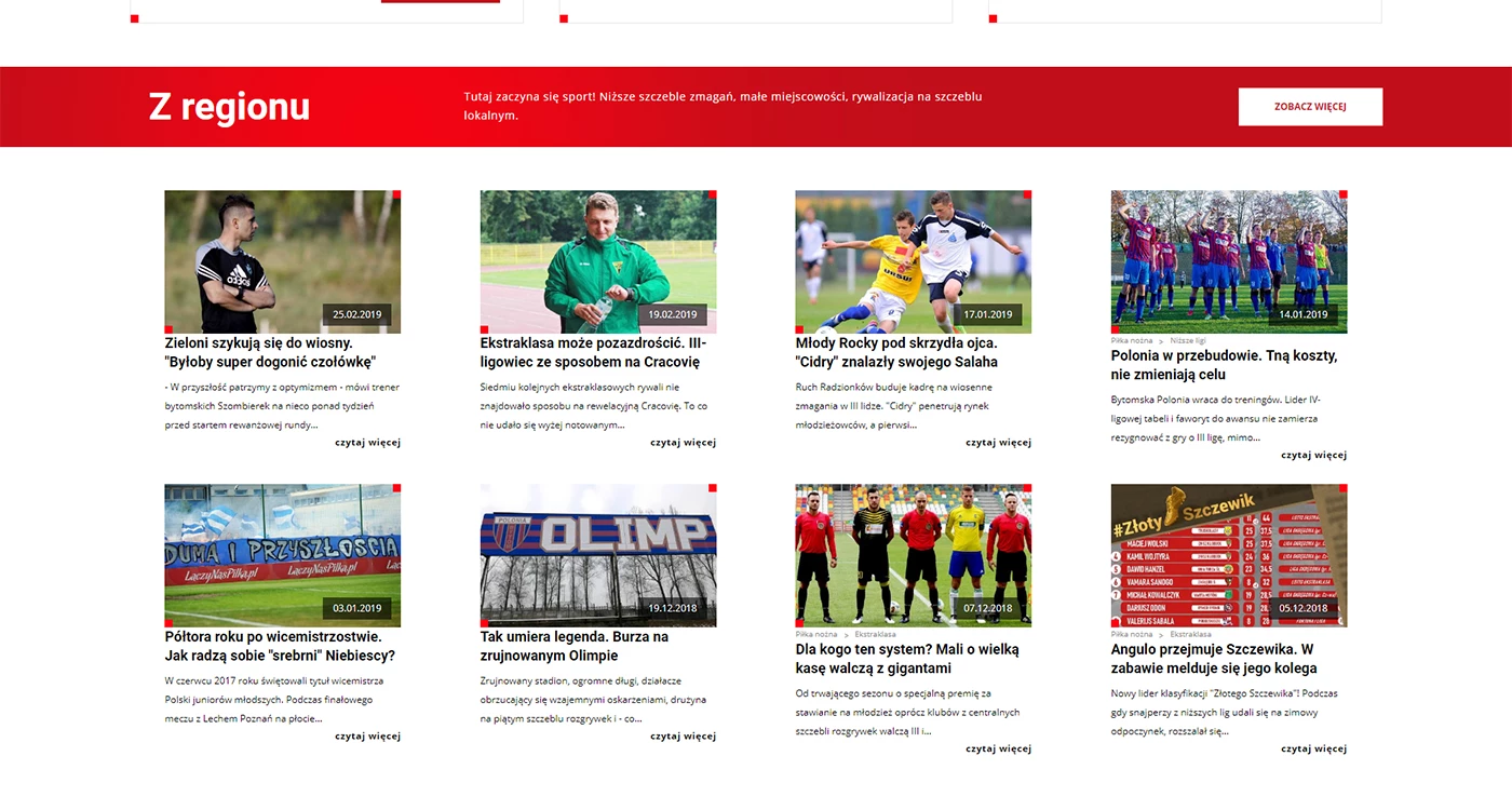Internetowy portal sportowy - 6 projekt