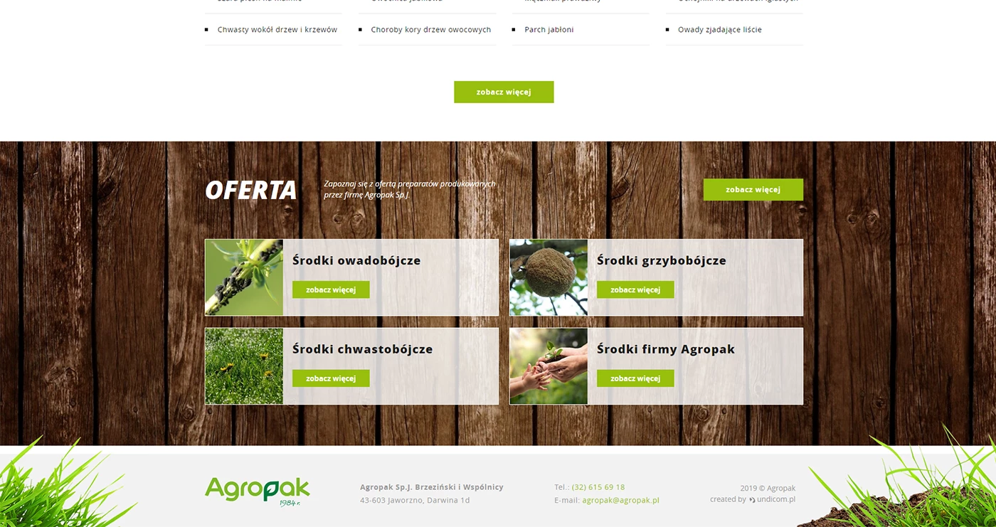 Agropak - Rolnictwo i ogród - Strony www - 2 projekt