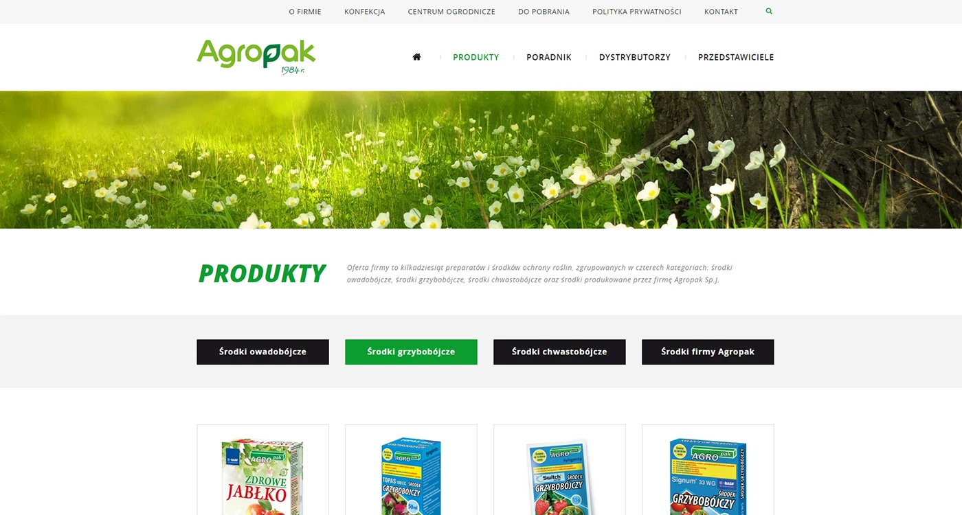 Agropak - Rolnictwo i ogród - Strony www - 3 projekt