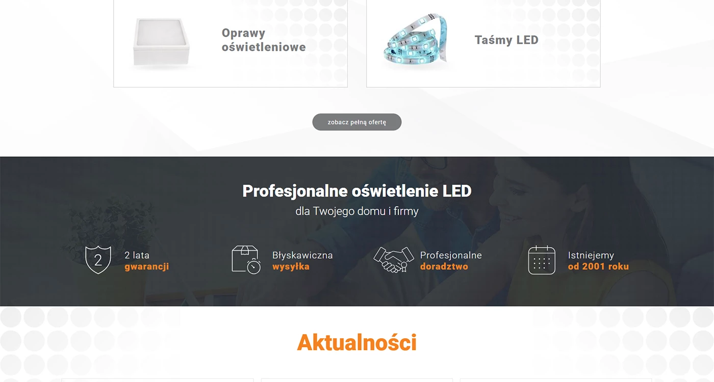 LED Lumen - Elektryka, elektronika - Strony www - 3 projekt