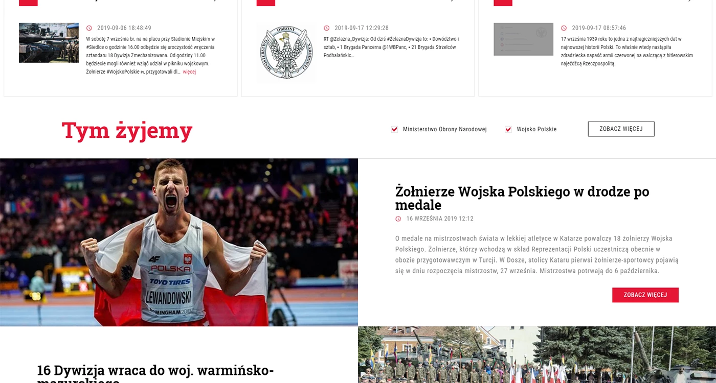 Wojsko Polskie - Wojsko i militaria - Strony www - 2 projekt