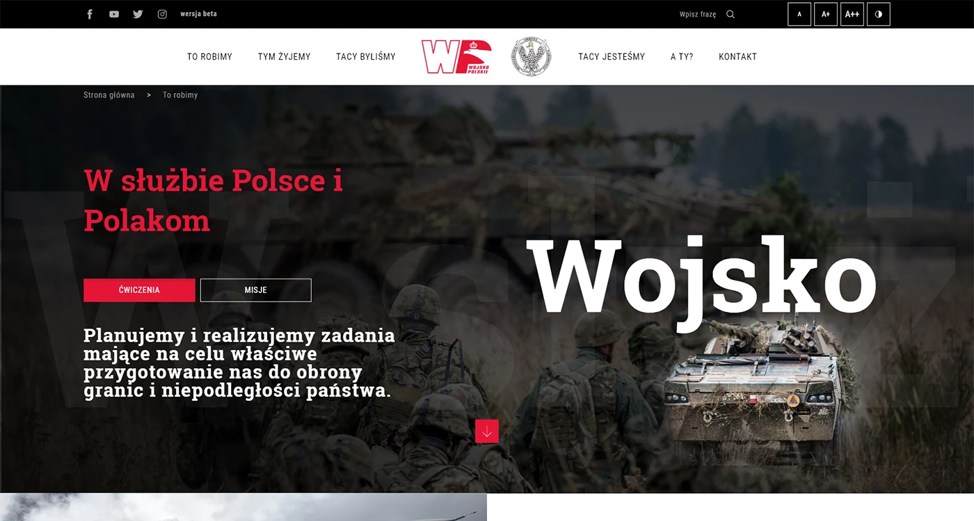 Wojsko Polskie - Wojsko i militaria - Strony www - 9 projekt