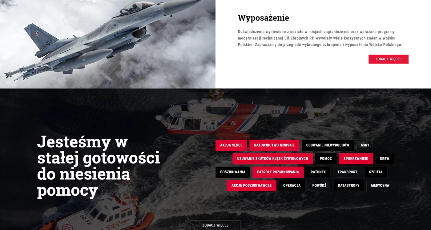 Wojsko Polskie - Wojsko i militaria - Strony www - 10 projekt