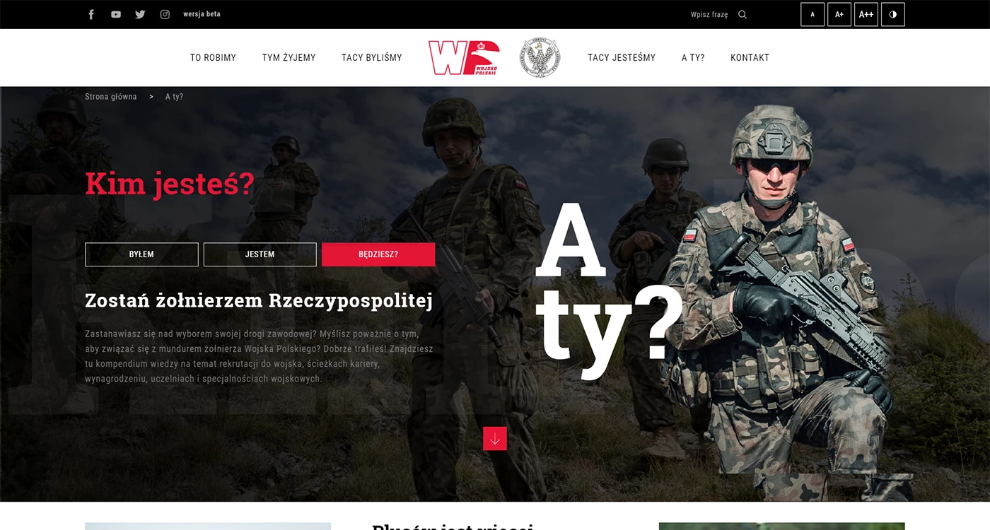 Wojsko Polskie - Wojsko i militaria - Strony www - 20 projekt