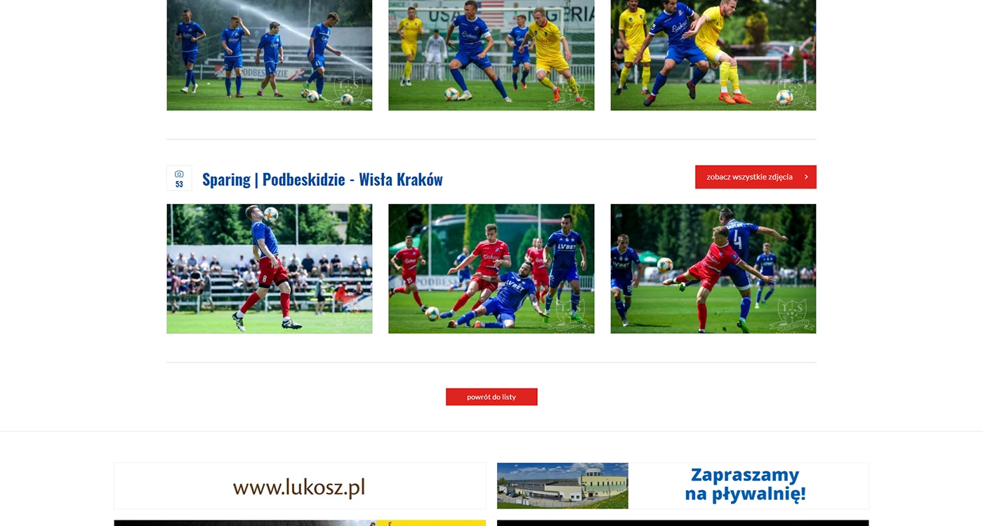 TS Podbeskidzie Bielsko-Biała - Sport - Strony www - 22 projekt