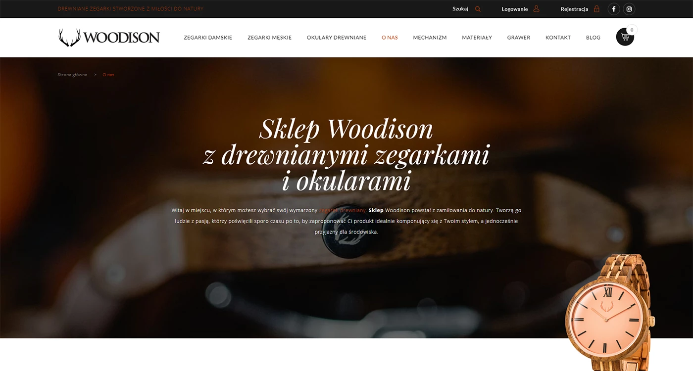 Woodison - Odzież i tkaniny - Sklepy www - 16 projekt