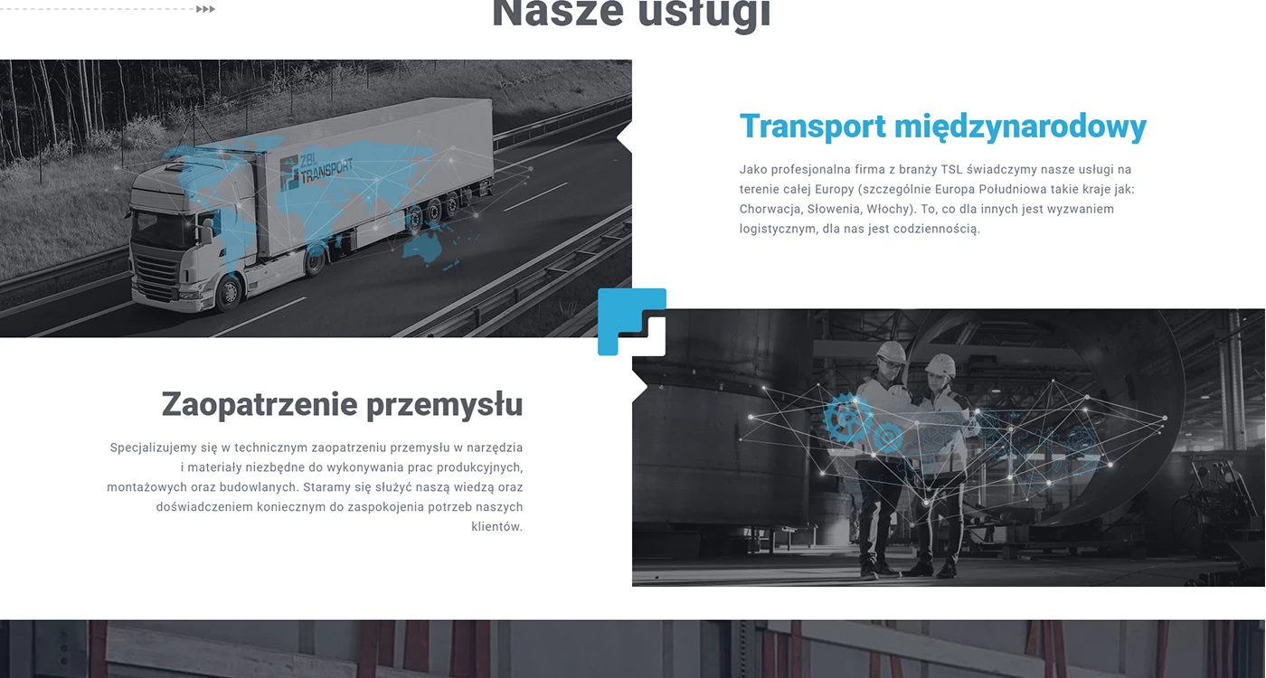 ZBL Transport - Motoryzacja i transport - Strony www - 2 projekt