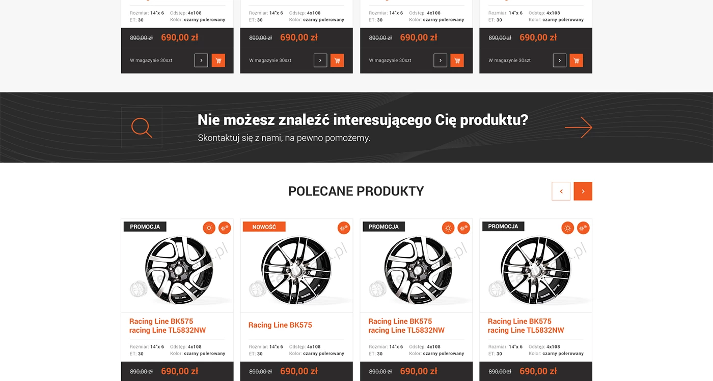 Felgi Śląsk - Motoryzacja i transport - Sklepy www - 13 projekt